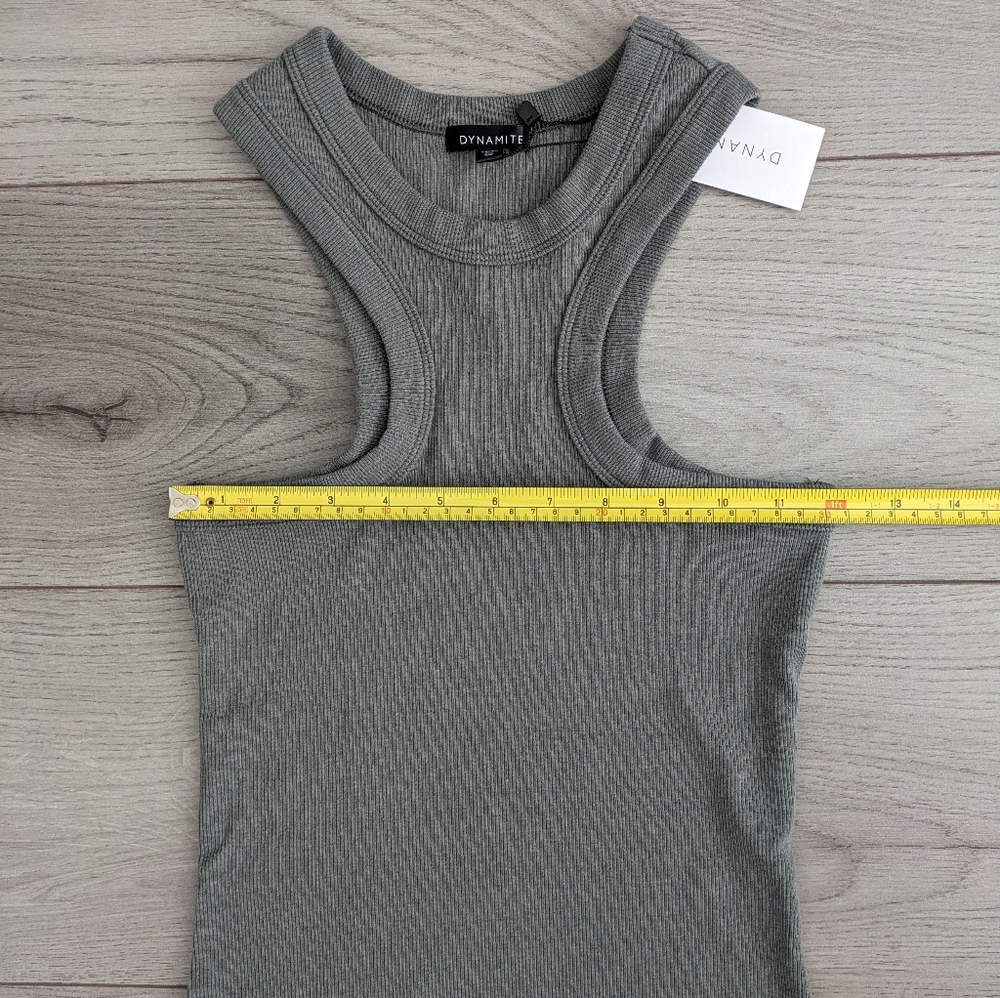 Dynamite Racer back Ribbed mini dress - Picture 9 of 11